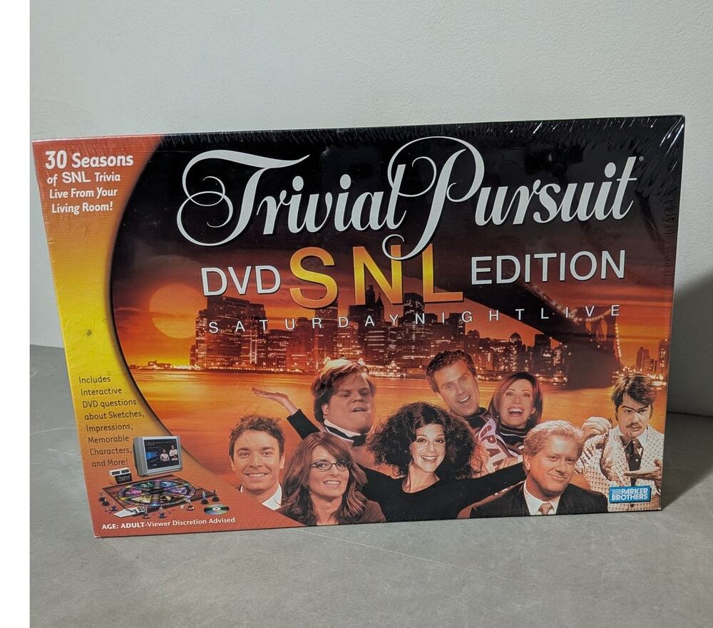 Trivial Pursuit DVD SNL Edition Board Game 2004 Factory Sealed New In Box